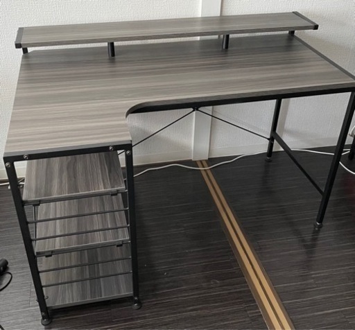 シンプルデザインL字デスク