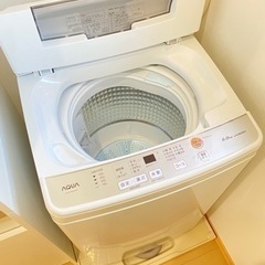 【お譲り先決定済】 AQUA 2021年製 全自動洗濯機 家庭用(6.0㎏)