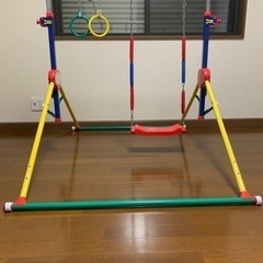 幼児用鉄棒+ブランコ+吊り輪