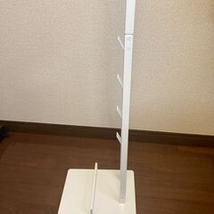 【美品】山崎実業　コードレスクリーナースタンド　ホワイトの画像