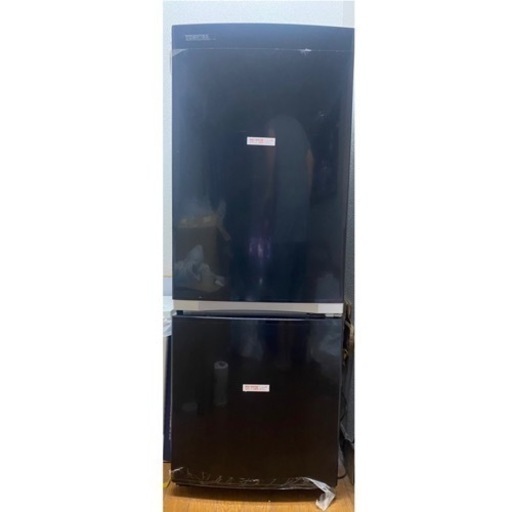 TOSHIBA（東芝） 冷蔵庫 2ドア 153L GR-M15BS (右開き/ピュアブラック 急募　東芝2ドア冷蔵庫　153L  即日引取可能　TOSHIBA 　GR-T15BS 