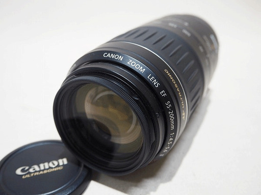 【苫小牧バナナ】現状品!! Canon/キャノン EF 55-200mm 1：4.5-5.6Ⅱ USM ズームレンズ 望遠レンズ 動作未確認