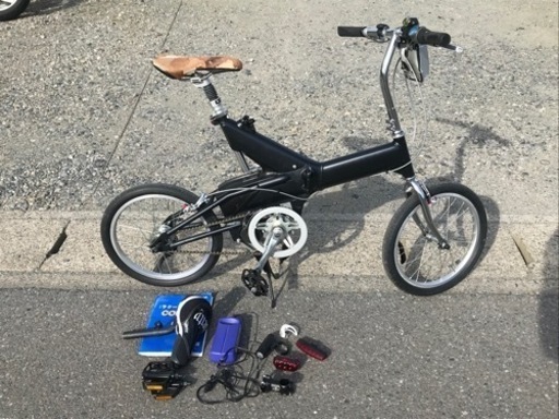 ホンダ　ラクーン　COMPO 限定のブラックリミテッド 18インチ電動アシスト折り畳み自転車