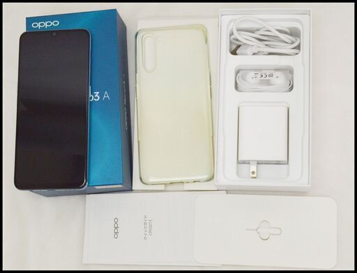 美品 SIMフリー OPPO Reno3 A 6GB/128GB ホワイト CPH2013 楽天モバイル版 〇判定 中古本体