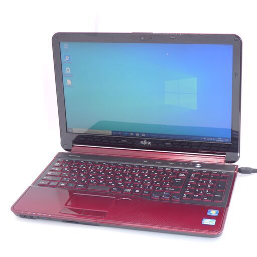 新品爆速SSD 日本製 15.6型 赤色 ノートPC 富士通 AH54/G 中古良品 第2世代 Core i5 4GB DVDRW 無線 カメラ Windows10 Office 18,735円
