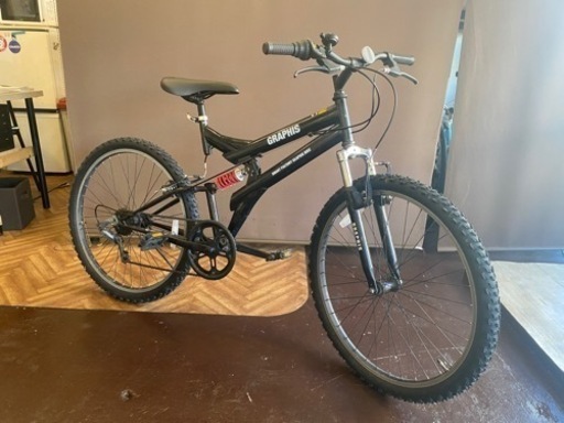 【タイヤ新品】前後サス付き　MTB 26インチ