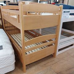 メーカー不明　木製２段ベッド　【愛品倶楽部柏店】の画像