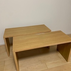 【中古品】無印良品コの字の家具(ローテーブル)
