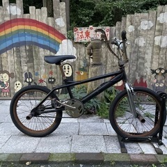 【2546】BMX 色塗替え　20インチ　タイヤ前後新品　17,...