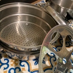 値下げ！電気鍋とガス用鍋セットの画像