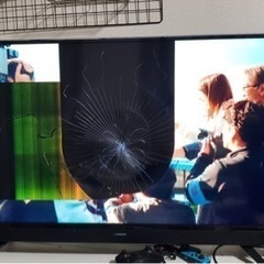 マクスゼン　40型　テレビ　画面割れ　j40sk03の画像