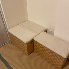 収納出来る椅子の画像