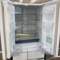 三菱 6ドア冷蔵庫 2016年製 MR-WX48Z-W