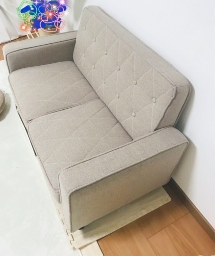 使用1年未満　極美品　2人掛け　ローソファ　ラブソファ