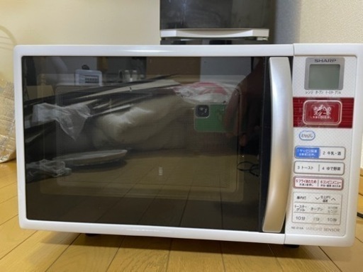 29日までSHARP 電子レンジ RE-S15A-W 2009年製 白 オーブン機能 トースターグリル機能  自動あたため機能 500w