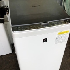 配送可能　10kg シャープ SHARP ES-PX10A-S [タテ型洗濯乾燥機 （10.0kg） シルバー系]  少しヒビあり