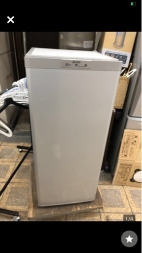 三菱 1ドア 121L 2018年製 MF-U12B-S1 ノンフロン冷凍庫 急冷ボタン搭載 フリーザー MITSUBISHI