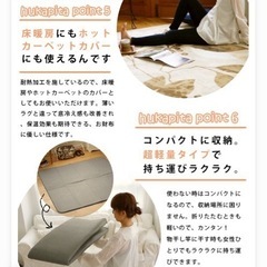7/20まで！下敷き専用ラグ　「ふかぴた・厚地」170×170の画像