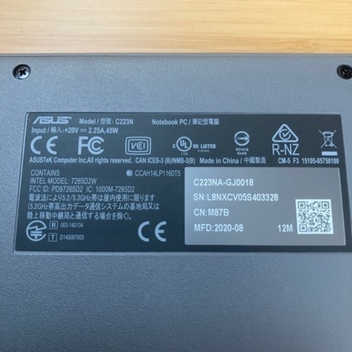 【値下げ】★ ASUS Chromebook クロームブック★