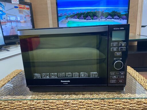 【リサイクルショップどりーむ天保山店】●3102●　オーブンレンジ　パナソニック　2019年製　ブラック色　NE-MS265-K