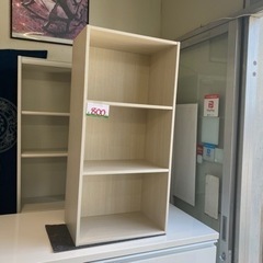 カラーボックス ウォールナット ブラウン ホワイトウッド 本棚 収納 カラーボックス 中古 家具の画像