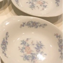 昭和レトロカレー皿４枚の画像