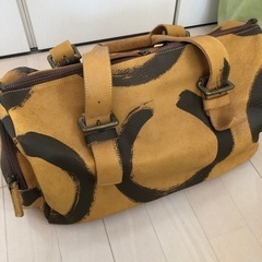 ✨美品✨本革　ボストンバック　1点物　ハンドメイドの画像