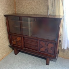 【引き取り限定】昭和アンティークカップボード