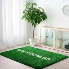 ☆ IKEA MARKERAD WET GRASS ラグ Virgil Abloh ☆