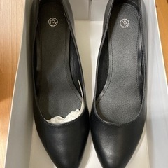 新品　未使用　パンプス　24.5 冠婚葬祭に　喪服