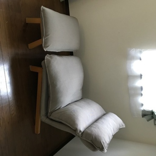 無印良品ハイバックリクライニングワンチェア、オットマン付き