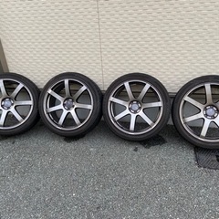 PCD100/5H 8J×19 IS+45タイヤ&ホイール