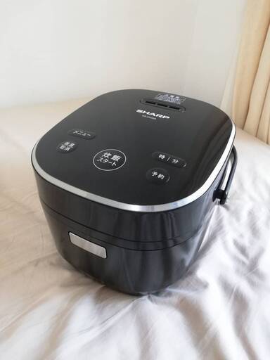 2019年製 シャープ パン調理機能付 ジャー炊飯器 3合炊き ブラック KS-CF05A-B