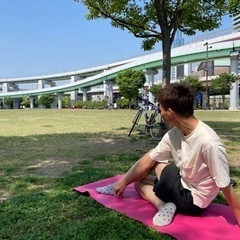 朝ストレッチ - スポーツ