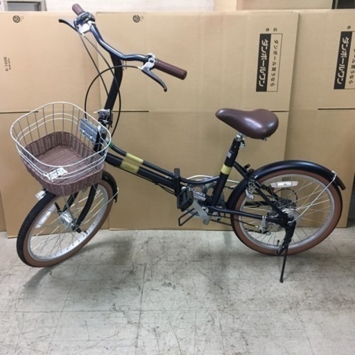 Lilianキャプテンスタッグ 折り畳み自転車 20インチ 6段変速 パンクなし