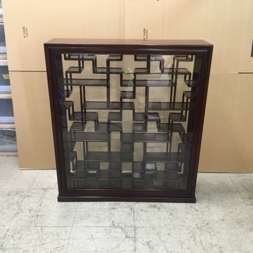 唐木 中国 ショーケース 材質不明 飾棚 違棚