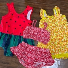 🎁付☆女の子水着90cm 3枚セット