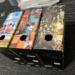 ディズニー ミッキー ミニー 収納ケース3点セットの画像