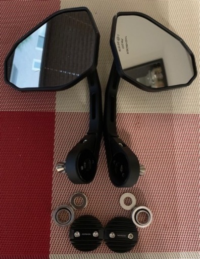 ハイサイダー バーエンドミラー &アダプター セット(お引き受け先ぐ決まりました)