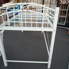 ロフトベッド スチールミドルベッド シングル ホワイト 【自社配送は札幌市内限定】店頭お引き取り歓迎の画像