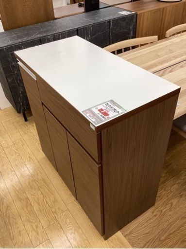 KF-106【新入荷　リサイクル品】土井インテリア　セル　キッチンカウンター　ブラウン
