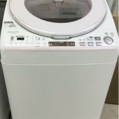 (送料無料) 2019年 美品 8kg 洗濯機 SHARP プラ...