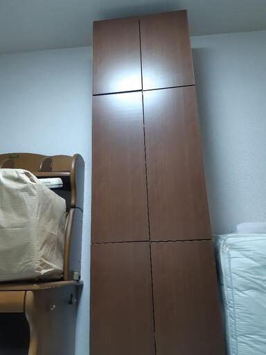 《商談中》耐震用　収納棚　(ブラウン)