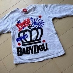ベビードール　ロングTシャツ　130の画像