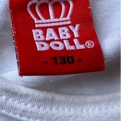 ベビードール　ロングTシャツ　130の画像
