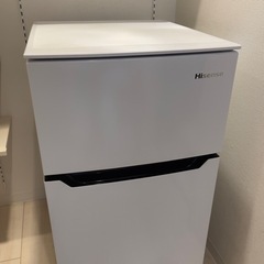 【美品】Hisense 93L直冷式冷凍冷蔵庫 白 HR-B95A 1台【1年使用】の画像