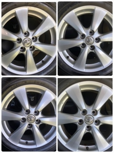 在庫入替の為お値引き価格‼️?✨トヨタ純正アルミ‼️サマータイヤ‼️エスティマ？等215/60R17 17×7J 5×114.3 オフ