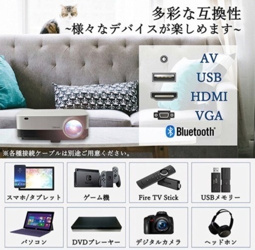 【新品、未使用】YLP-350FHDR ホームプロジェクター 山善 キュリオム