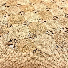 【品川区リサイクルショップ】ラグ　カーペット　マット　絨毯　検　キリム　アパ　麻　ジュート　北欧　アイッタフランス　ボヘミアン　ジュートラグ　の画像