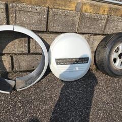 トヨタ ランドクルーザー 100 背面 タイヤカバーの画像
